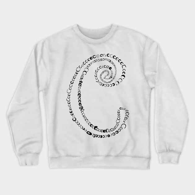 C letter Crewneck Sweatshirt by hedehede